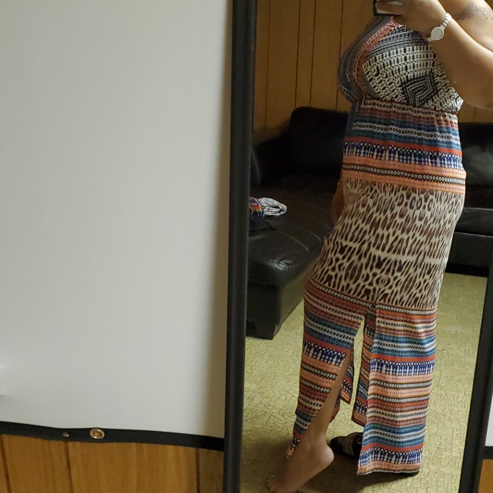 Multi pattern maxi dress - Picture 4 of 8